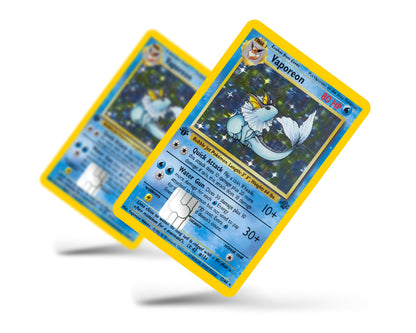 Anime Town Creations Credit Card Vaporeon Pokemon Card Full Skins - Anime Pokemon Credit Card Skin