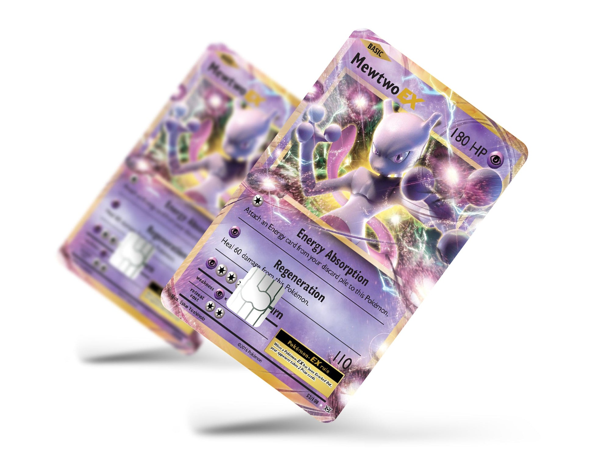 Mewtwo EX Pokemon Card Credit Card Credit Card Skin Anime Town Creations Mewtwo EX Pokemon Card Credit Card Credit Card Skin Anime Town Creations