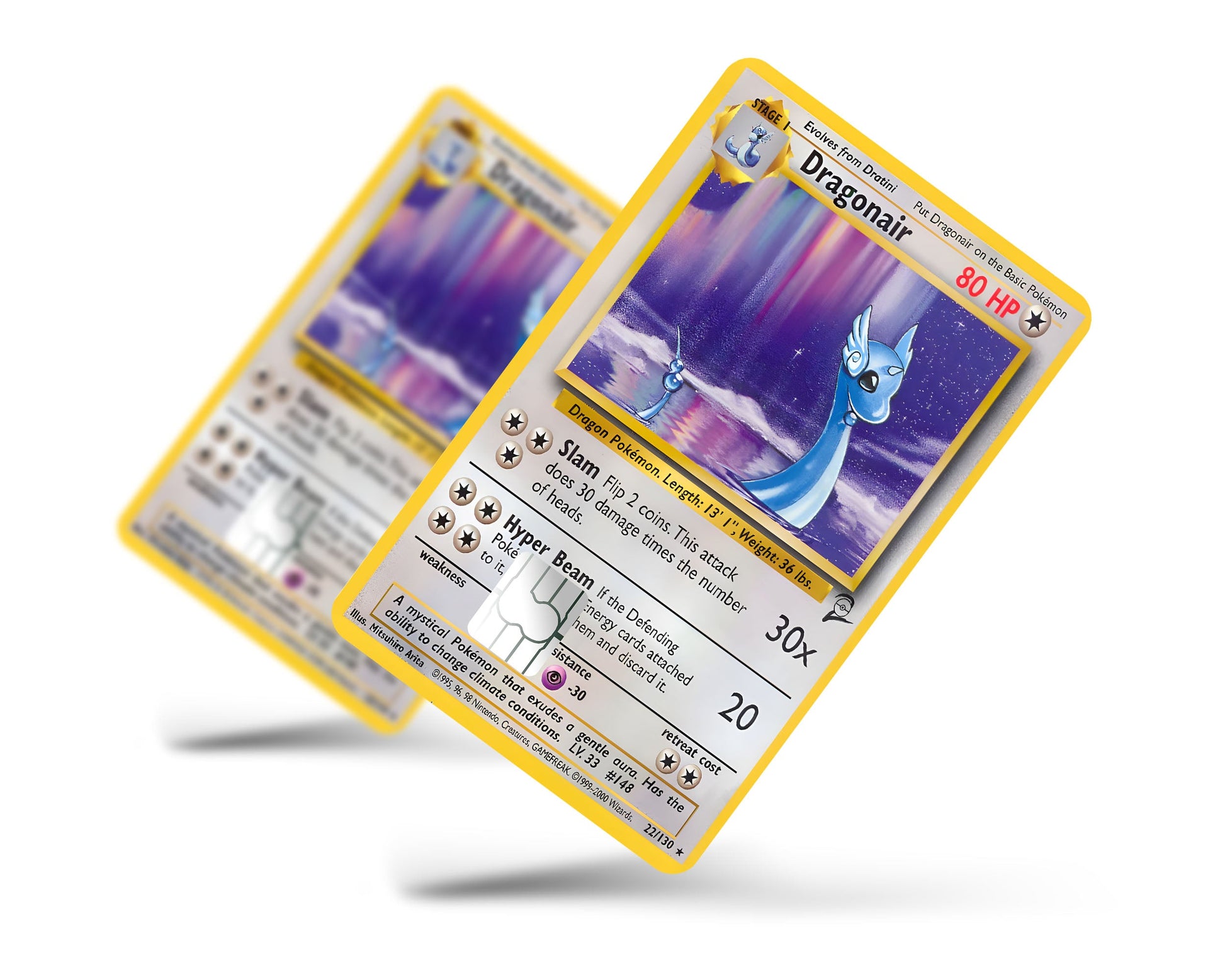 Dragonair Pokemon Card Credit Card Credit Card Skin Anime Town Creations Dragonair Pokemon Card Credit Card Credit Card Skin Anime Town Creations