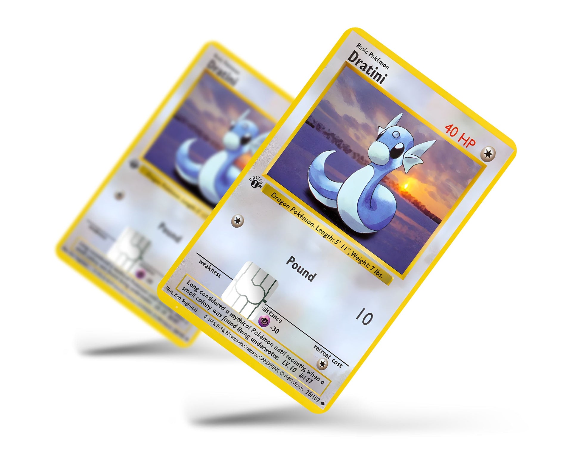 Dratini Pokemon Card Credit Card Credit Card Skin Anime Town Creations Dratini Pokemon Card Credit Card Credit Card Skin Anime Town Creations