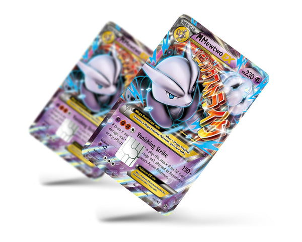 Mega Mewtwo X Pokemon Card Credit Card Skin