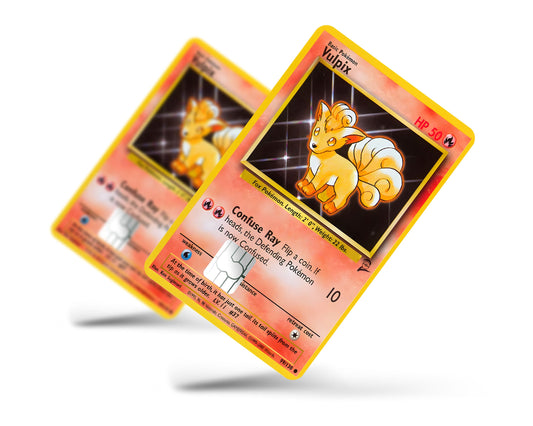 Anime Town Creations Credit Card Vulpix Pokemon Card Full Skins - Anime Pokemon Credit Card Skin