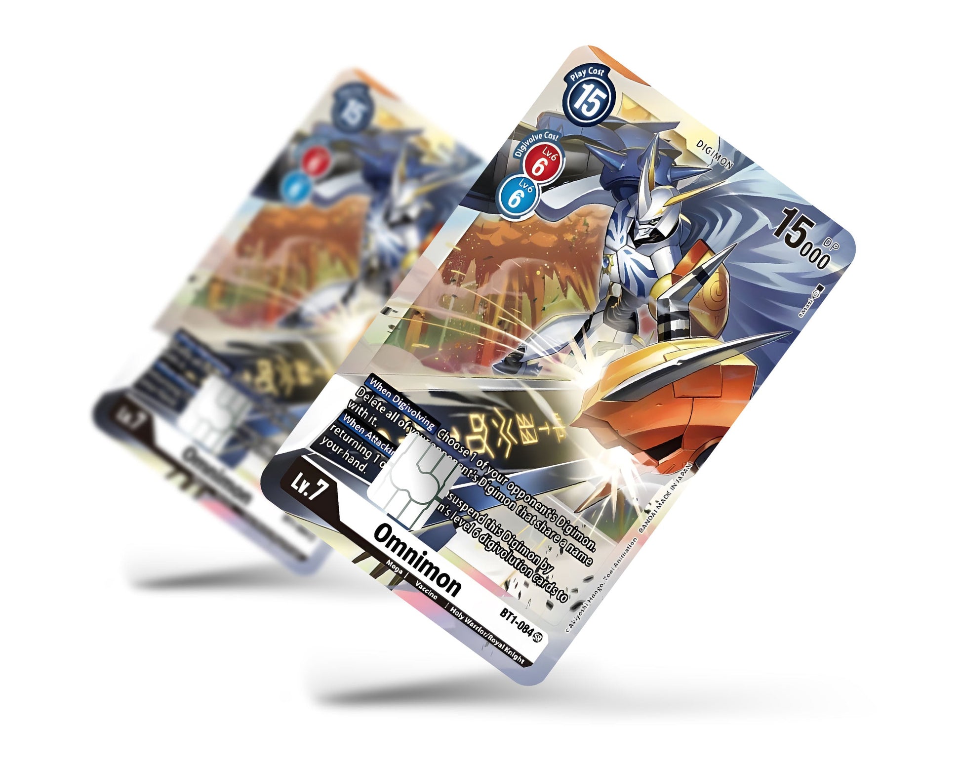digimon credit card Omnimon Limited Edition Digimon Card Credit Card Skin