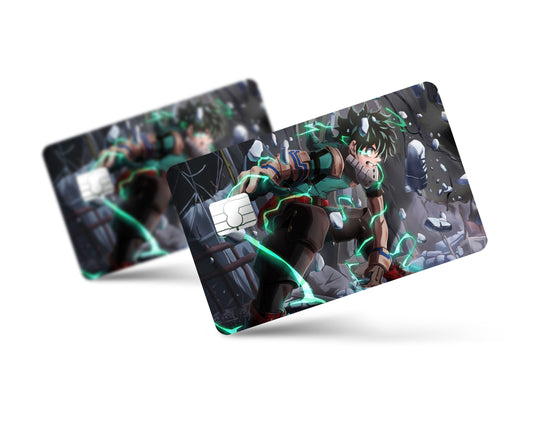 Anime Town Creations Credit Card My Hero Academia Izuku Midoriya Full Skins - Anime My Hero Academia Credit Card Skin