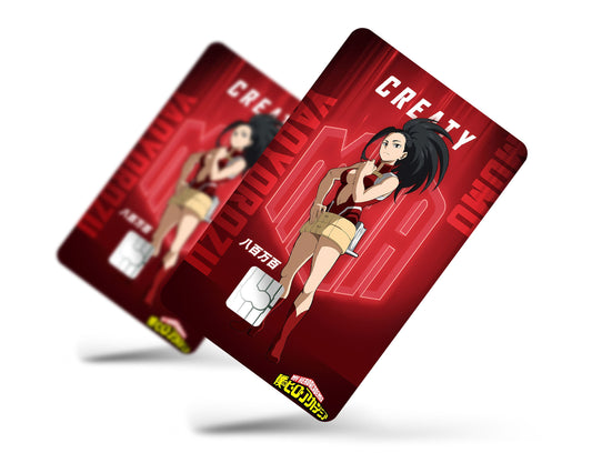 Anime Town Creations Credit Card My Hero Academia Momo Yaoyorozu Feature Full Skins - Anime My Hero Academia Credit Card Skin