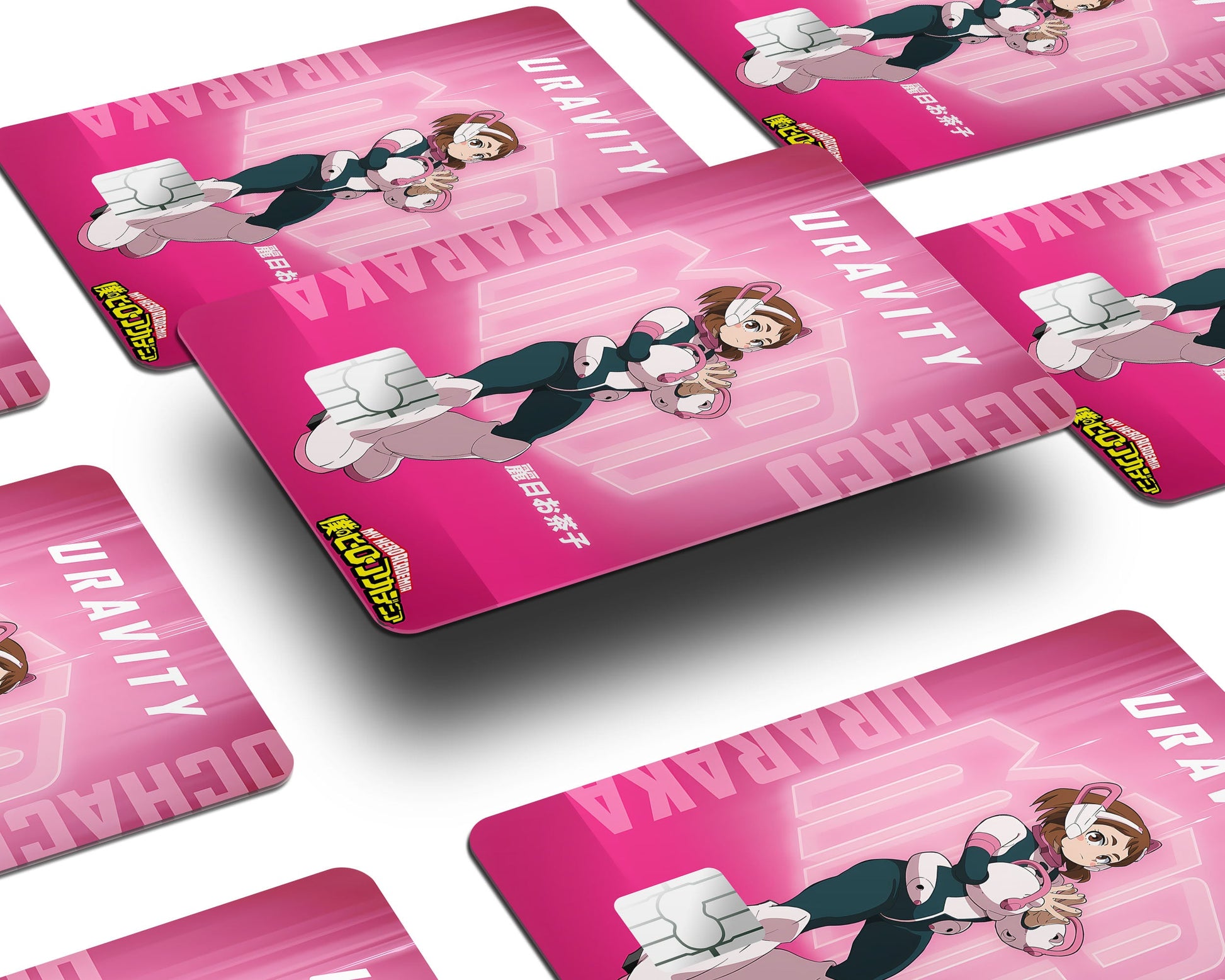 Anime Town Creations Credit Card My Hero Academia Ochaco Uraraka Feature Window Skins - Anime My Hero Academia Credit Card Skin