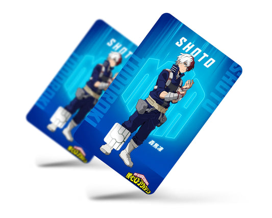 Anime Town Creations Credit Card My Hero Academia Shoto Todorok Feature Full Skins - Anime My Hero Academia Credit Card Skin