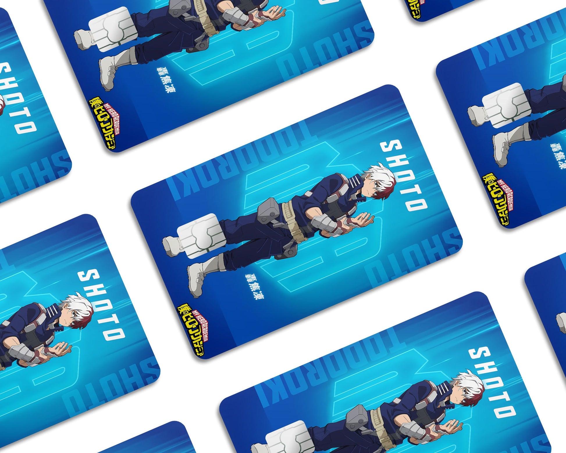 Anime Town Creations Credit Card My Hero Academia Shoto Todorok Feature Window Skins - Anime My Hero Academia Credit Card Skin