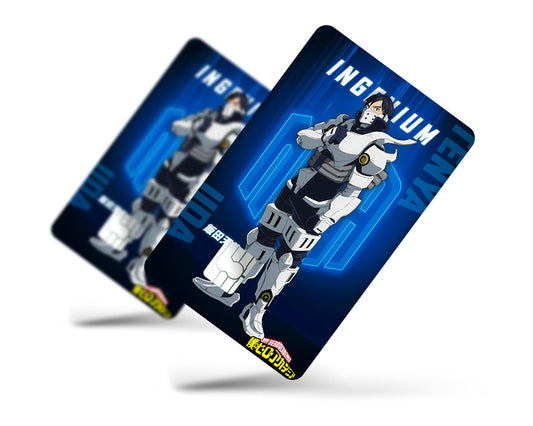 Anime Town Creations Credit Card My Hero Academia Tenya Ida Feature Full Skins - Anime My Hero Academia Credit Card Skin