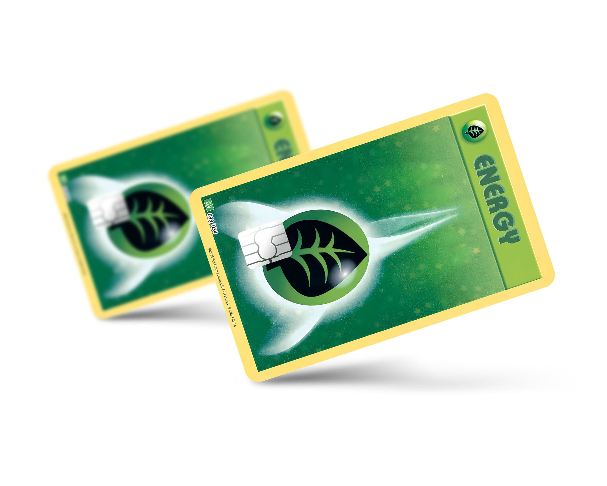 grass energy pokemon card Grass Energy Pokemon Card Credit Card Credit Card Skin – Anime Town Creations