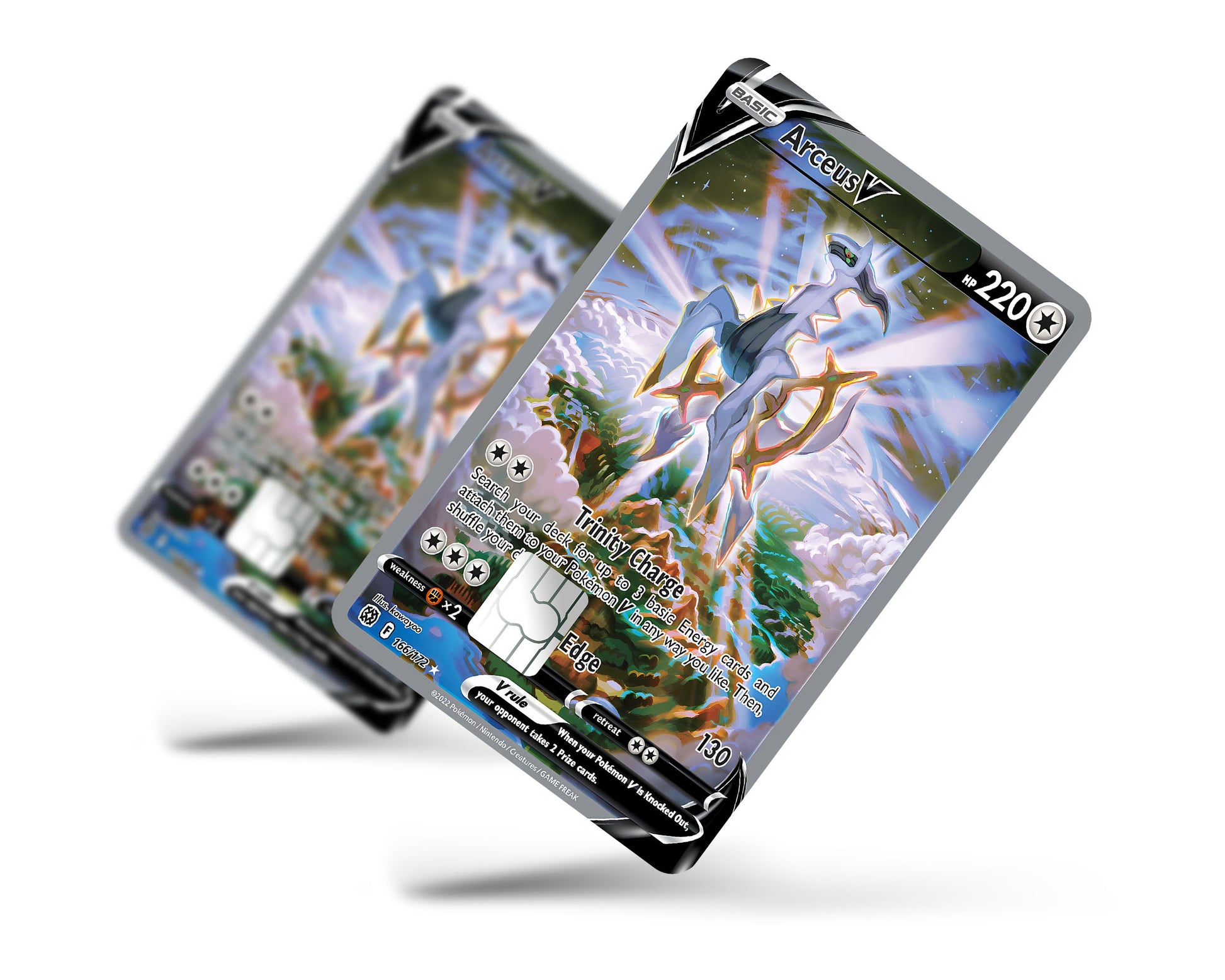 Arceus V Pokemon Card Credit Card Credit Card Skin Anime Town Creations Arceus V Pokemon Card Credit Card Credit Card Skin Anime Town Creations