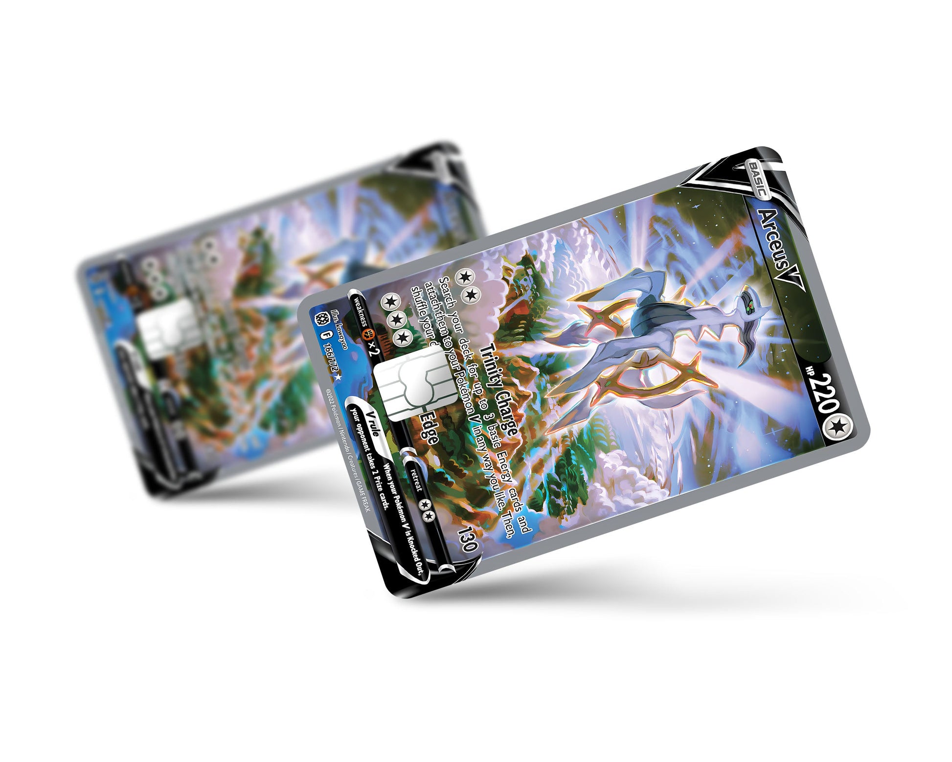 Anime Town Creations Credit Card Arceus V Pokemon Card Full Skins - Anime Pokemon Credit Card Skin