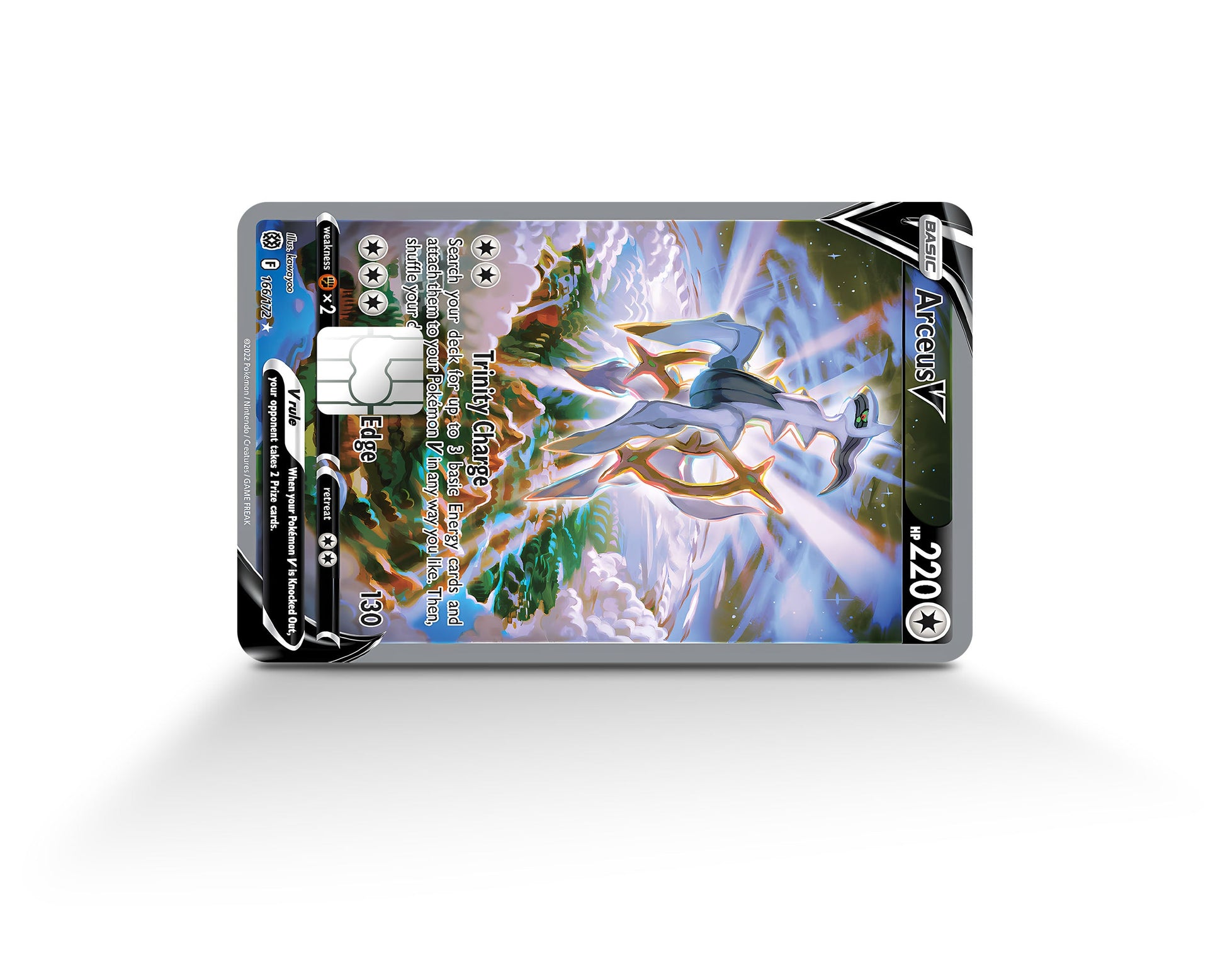Anime Town Creations Credit Card Arceus V Pokemon Card Full Skins - Anime Pokemon Credit Card Skin
