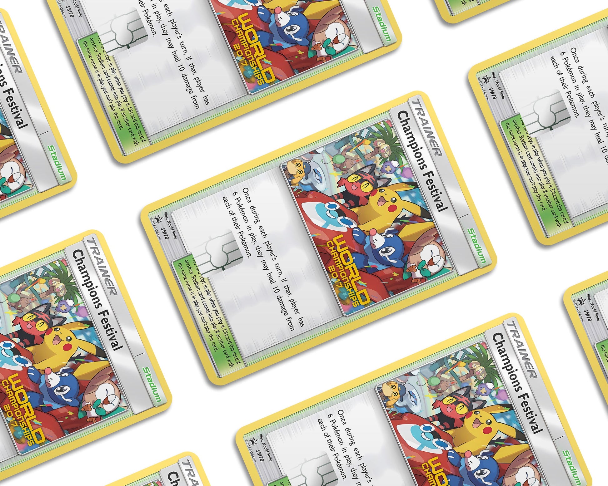 champions festival pokemon card Champions Festival Pokemon Card Credit Card Credit Card Skin – Anime Town Creations