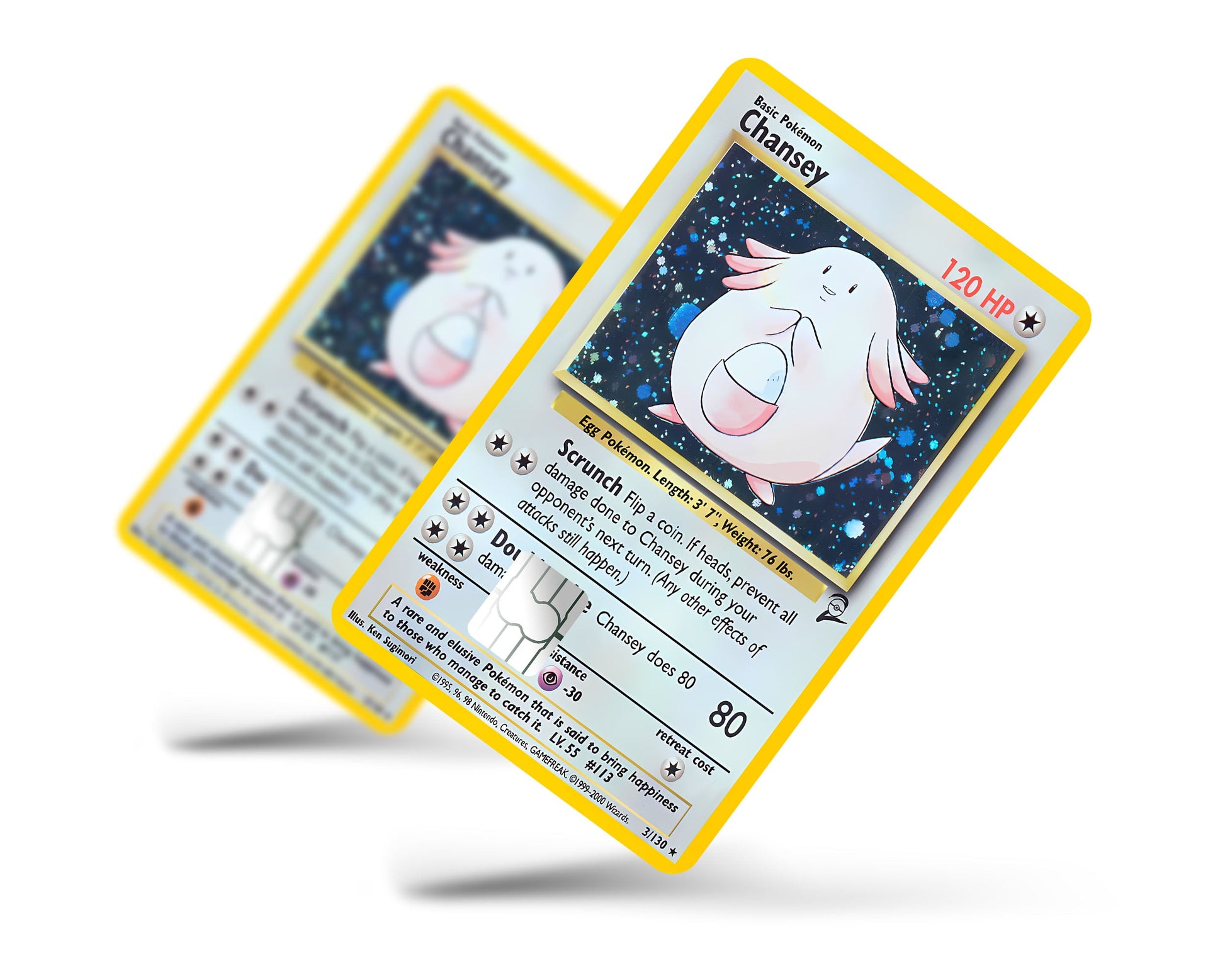 Anime Town Creations Credit Card Chansey Pokemon Card Full Skins - Anime Pokemon Credit Card Skin