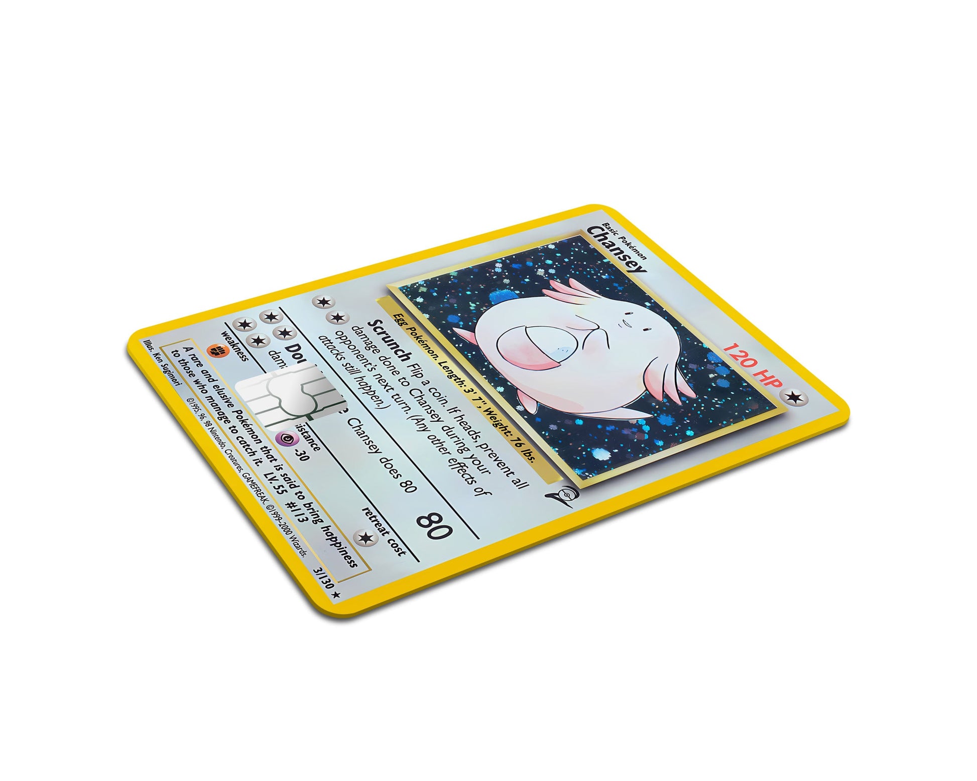 Anime Town Creations Credit Card Chansey Pokemon Card Full Skins - Anime Pokemon Credit Card Skin