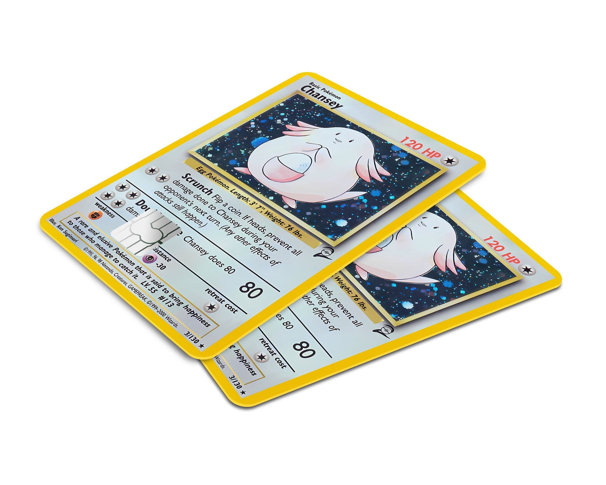 Anime Town Creations Credit Card Chansey Pokemon Card Window Skins - Anime Pokemon Credit Card Skin