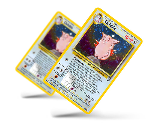Anime Town Creations Credit Card Clefable Pokemon Card Full Skins - Anime Pokemon Credit Card Skin