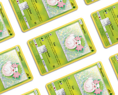 Anime Town Creations Credit Card Cute Shaymin Pokemon Card Window Skins - Anime Pokemon Credit Card Skin