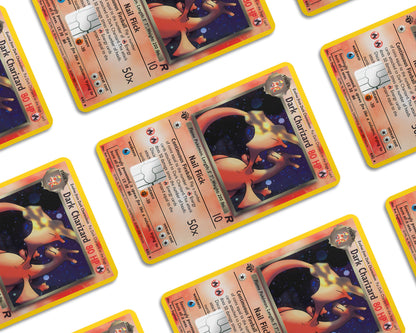 Anime Town Creations Credit Card Dark Charizard Pokemon Card Window Skins - Anime Pokemon Credit Card Skin