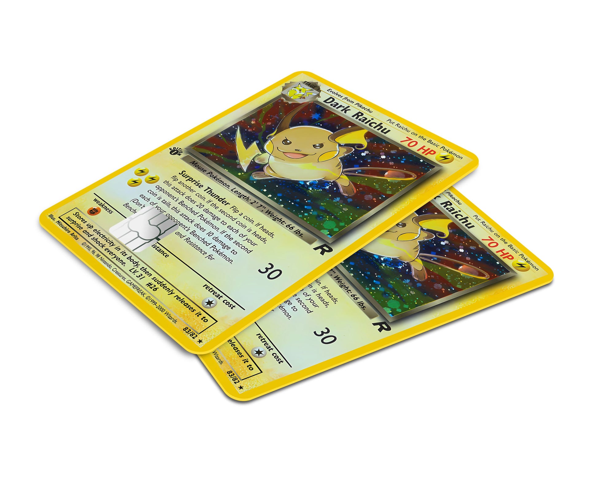 dark raichu pokemon card 138 Box Topper Type 2000 Pokemon Rocket Dark Raichu-Holo