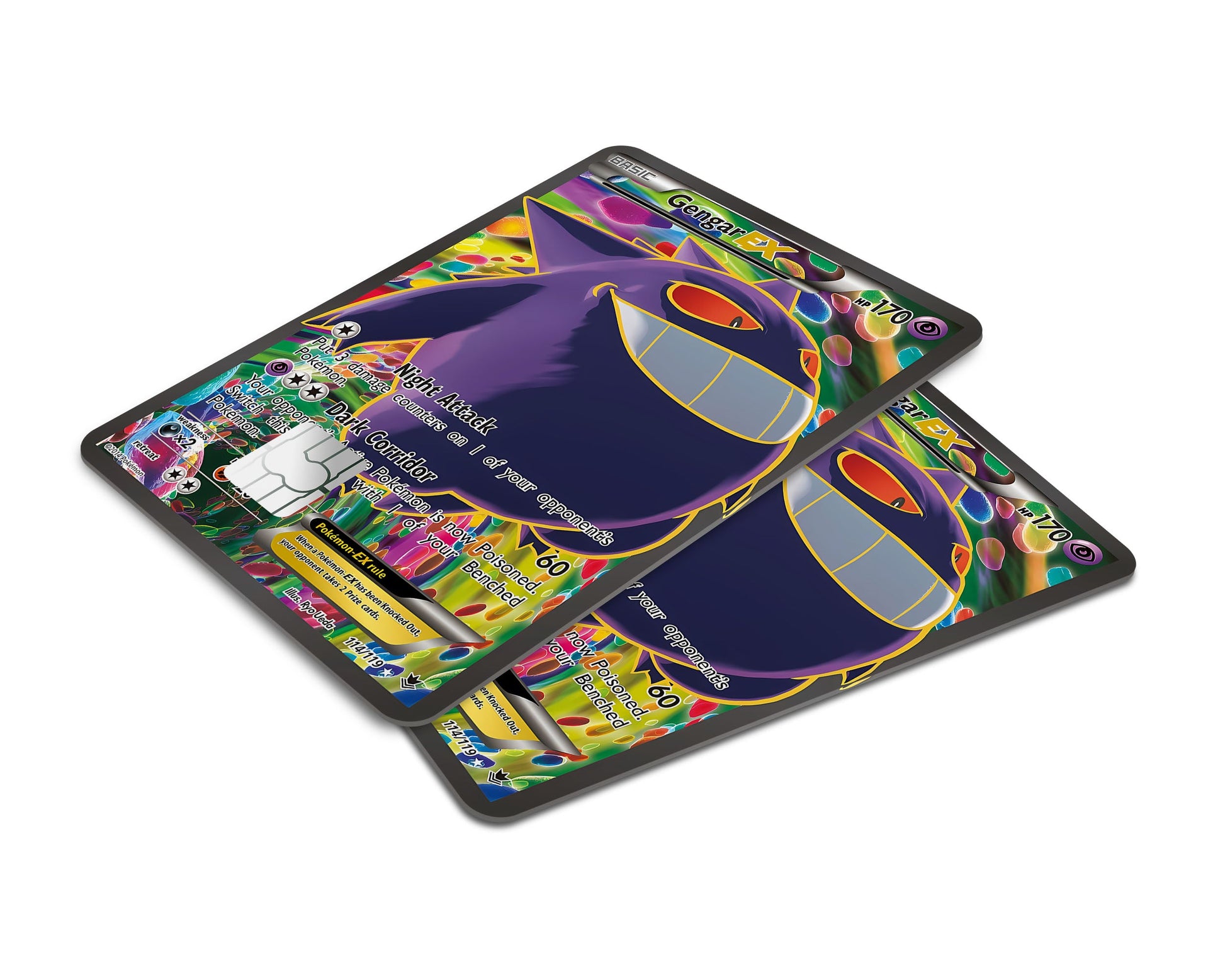 Gengar EX Pokemon Card Credit Card Credit Card Skin Anime Town Creations Gengar EX Pokemon Card Credit Card Credit Card Skin Anime Town Creations