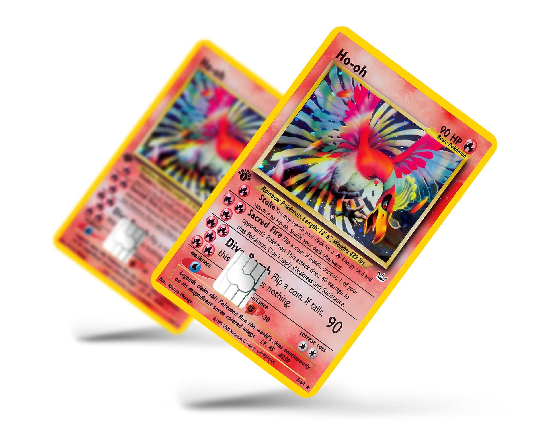 Ho-oh Pokemon Card Credit Card Credit Card Skin Anime Town Creations Ho-oh Pokemon Card Credit Card Credit Card Skin Anime Town Creations