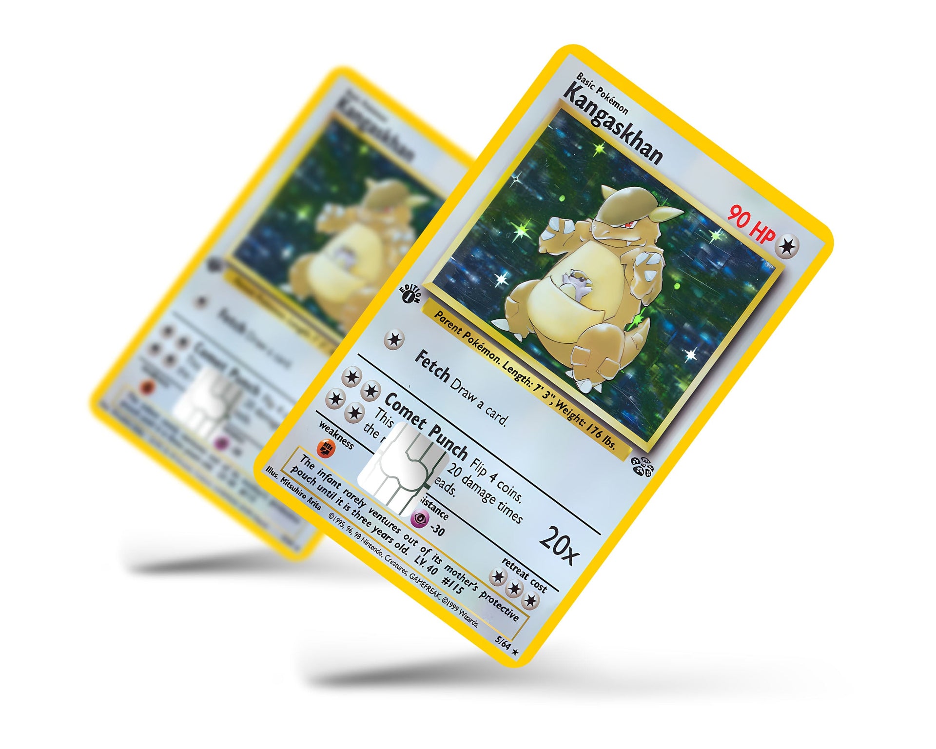 Kangaskhan Pokemon Card Credit Card Credit Card Skin Anime Town Creations Kangaskhan Pokemon Card Credit Card Credit Card Skin Anime Town Creations