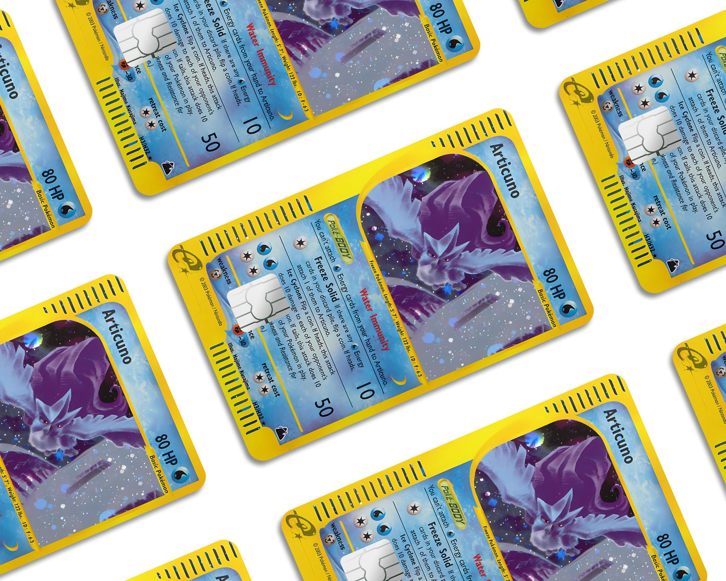 Anime Town Creations Credit Card Legendary Articuno Pokemon Card Window Skins - Anime Pokemon Credit Card Skin