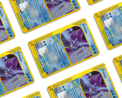 Anime Town Creations Credit Card Legendary Articuno Pokemon Card Window Skins - Anime Pokemon Credit Card Skin