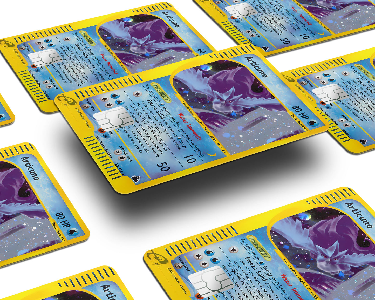 Anime Town Creations Credit Card Legendary Articuno Pokemon Card Window Skins - Anime Pokemon Credit Card Skin