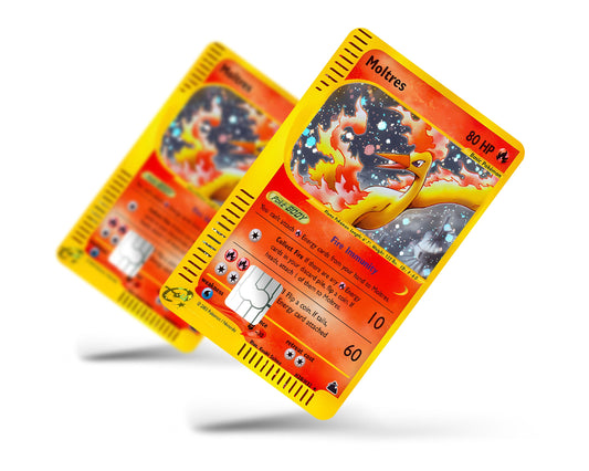Anime Town Creations Credit Card Legendary Moltres Pokemon Card Full Skins - Anime Pokemon Credit Card Skin