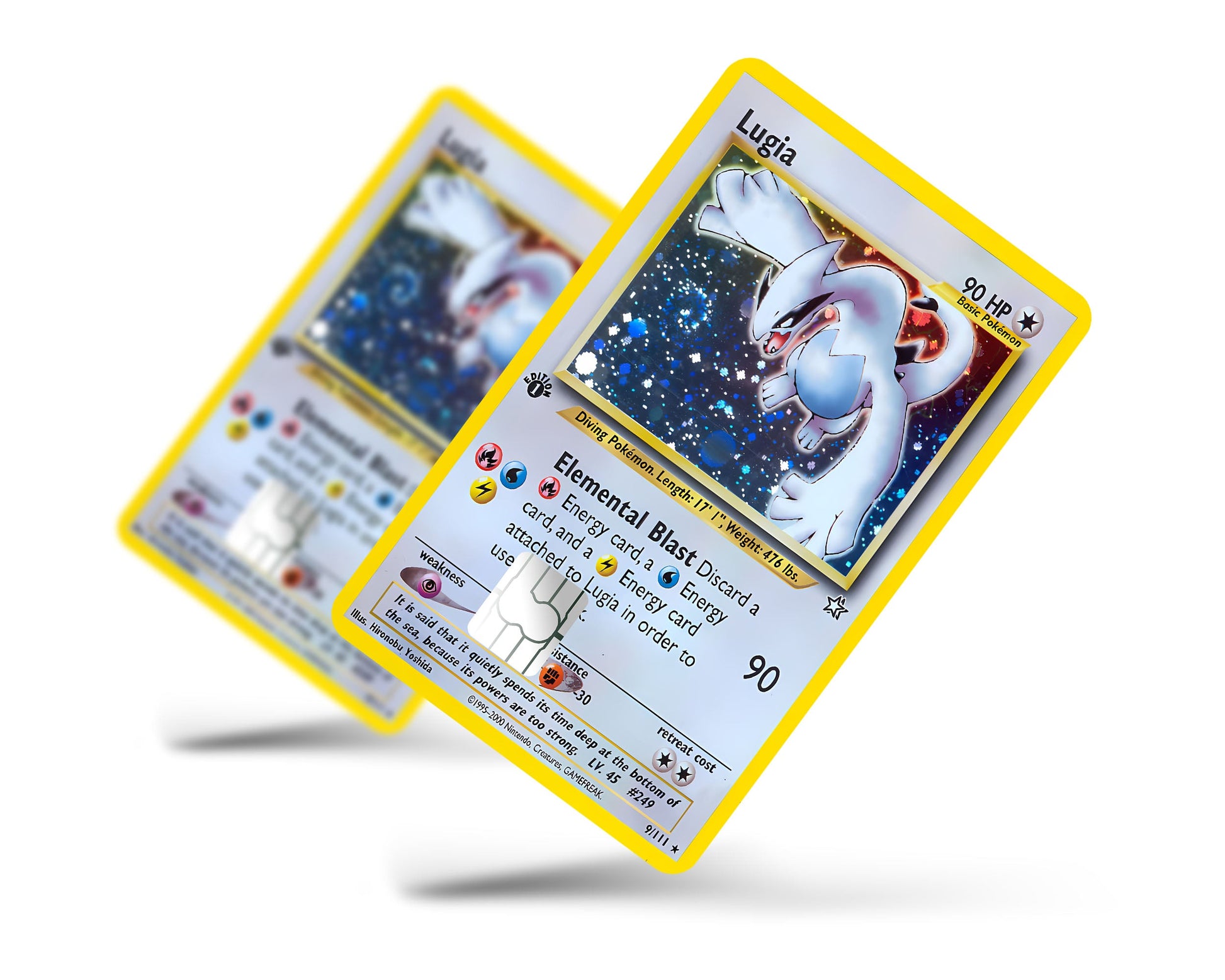 Lugia Pokemon Card Credit Card Skin - Full / Small Lugia Pokemon Card Credit Card Skin - Full / Small