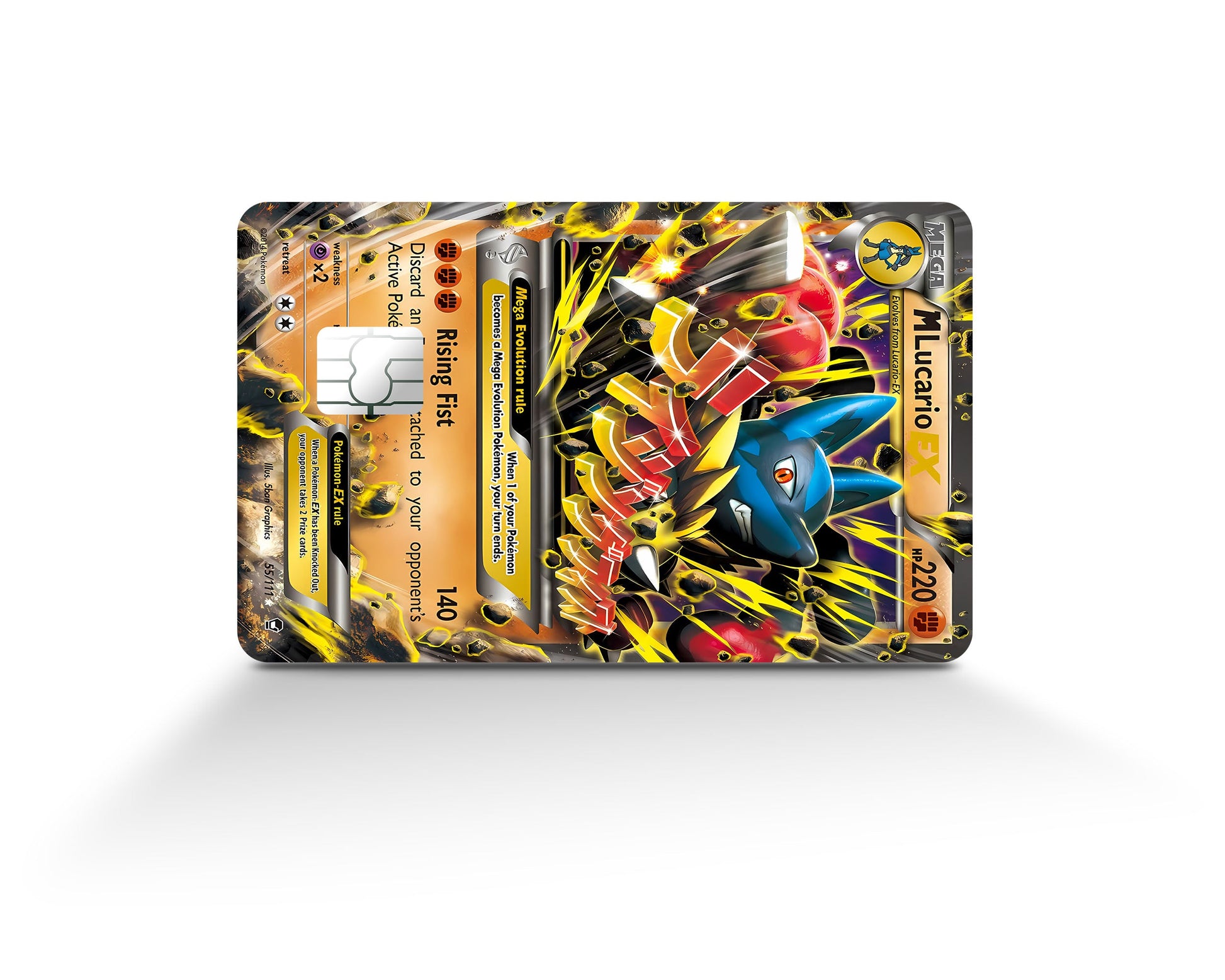 Mega Lucario Pokemon Card Credit Card Credit Card Skin Anime Town Creations Mega Lucario Pokemon Card Credit Card Credit Card Skin Anime Town Creations