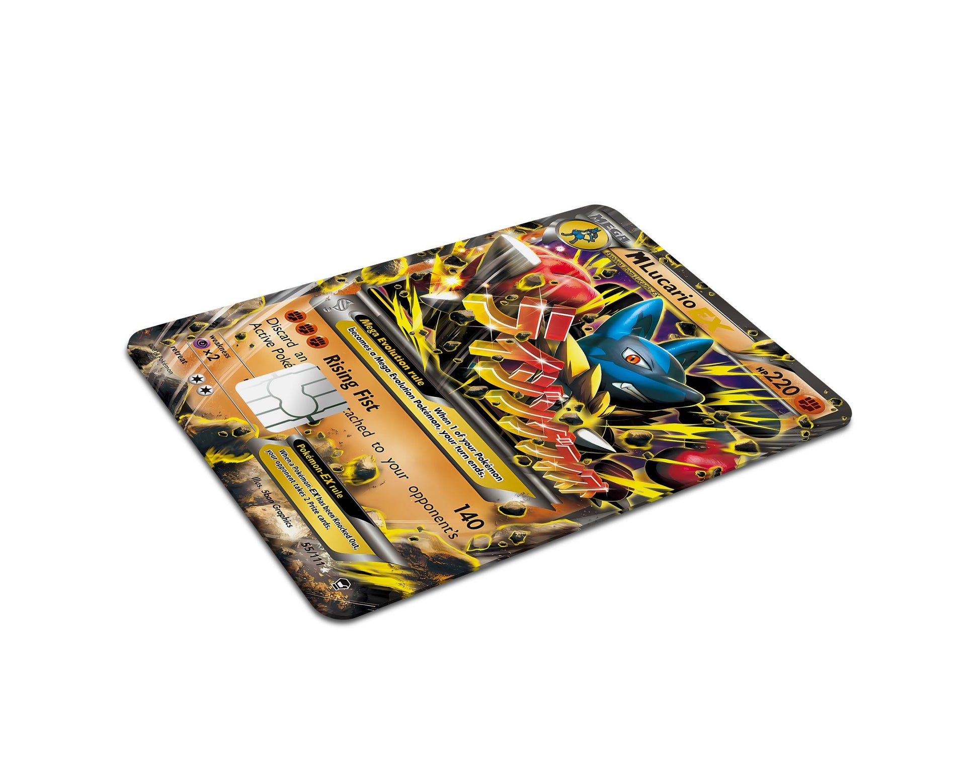 Mega Lucario Pokemon Card Credit Card Credit Card Skin Anime Town Creations Mega Lucario Pokemon Card Credit Card Credit Card Skin Anime Town Creations