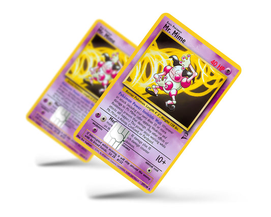 Anime Town Creations Credit Card Mr Mime Pokemon Card Full Skins - Anime Pokemon Credit Card Skin