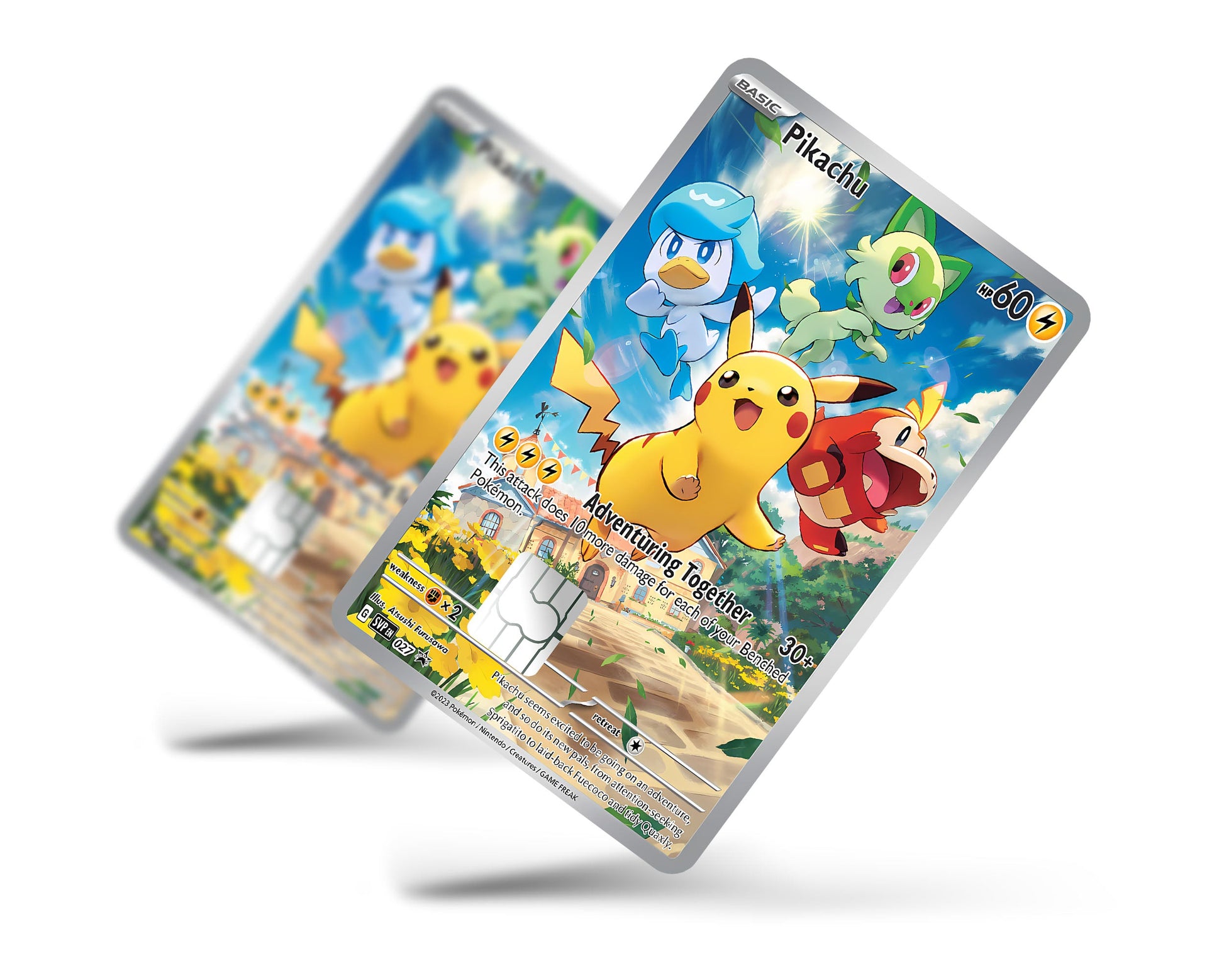 Pikachu & Friends Pokemon Card Credit Card Skin - Full / Small Pikachu & Friends Pokemon Card Credit Card Skin - Full / Small
