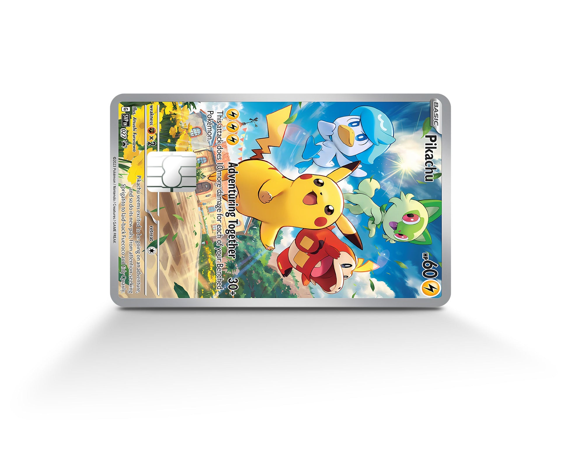 Pikachu & Friends Pokemon Card Credit Card Credit Card Skin – Anime Town Creations