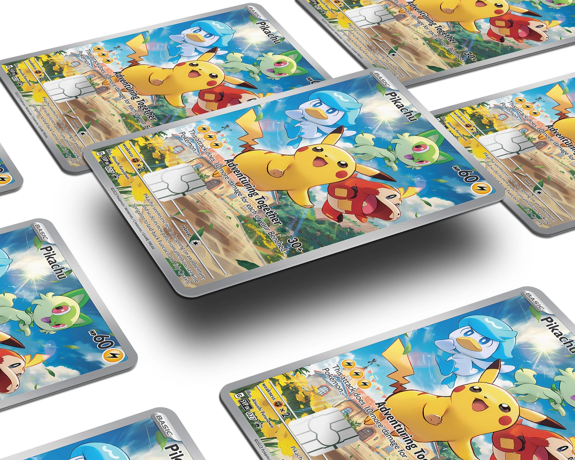 Pikachu & Friends Pokemon Card Credit Card Credit Card Skin Anime Town Creations Pikachu & Friends Pokemon Card Credit Card Credit Card Skin Anime Town Creations