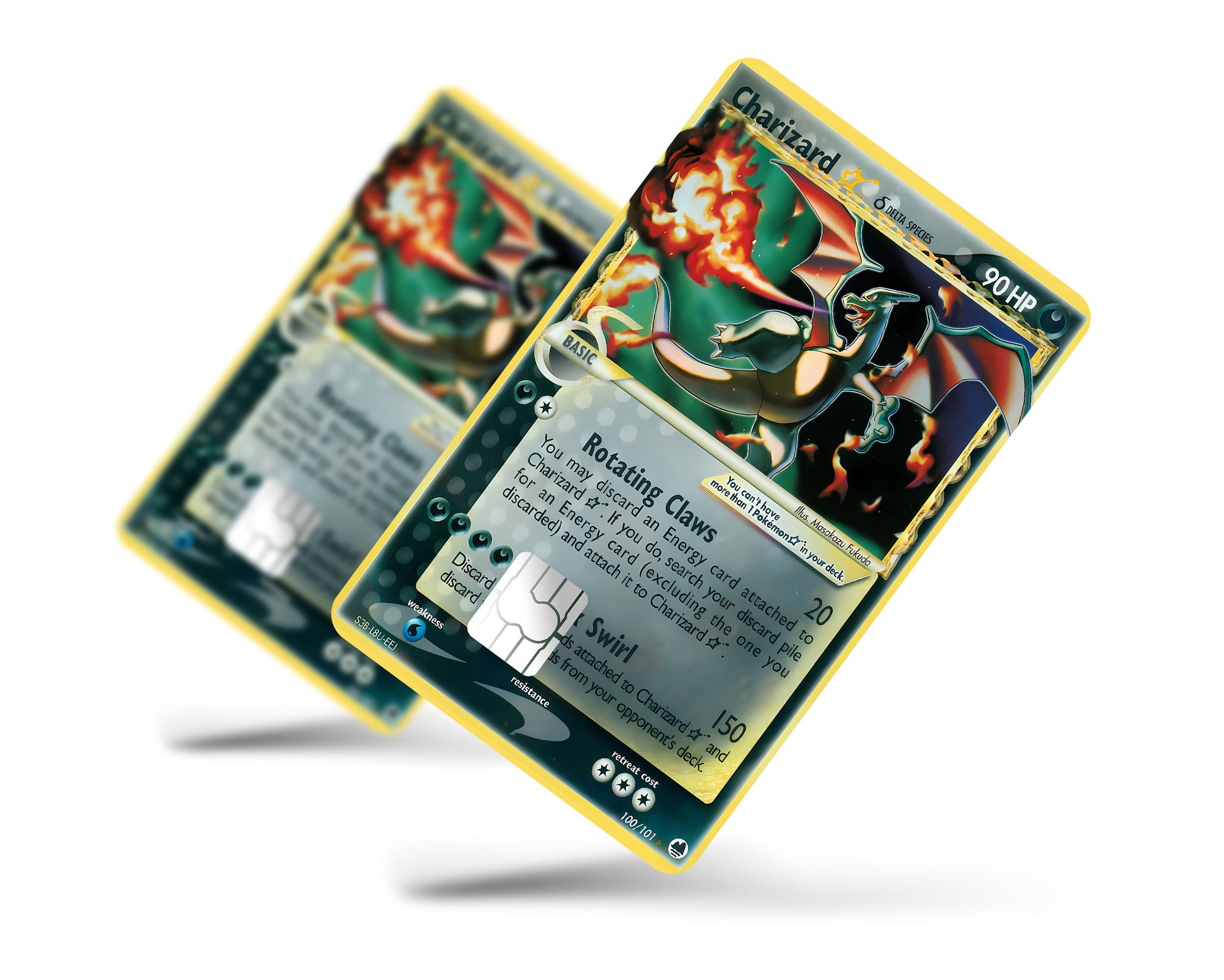 Promo Charizard Star Pokemon Card Credit Card Skin