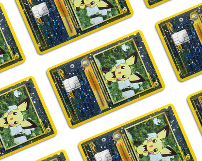 Anime Town Creations Credit Card Promo Pichu Star Pokemon Card Window Skins - Anime Pokemon Credit Card Skin