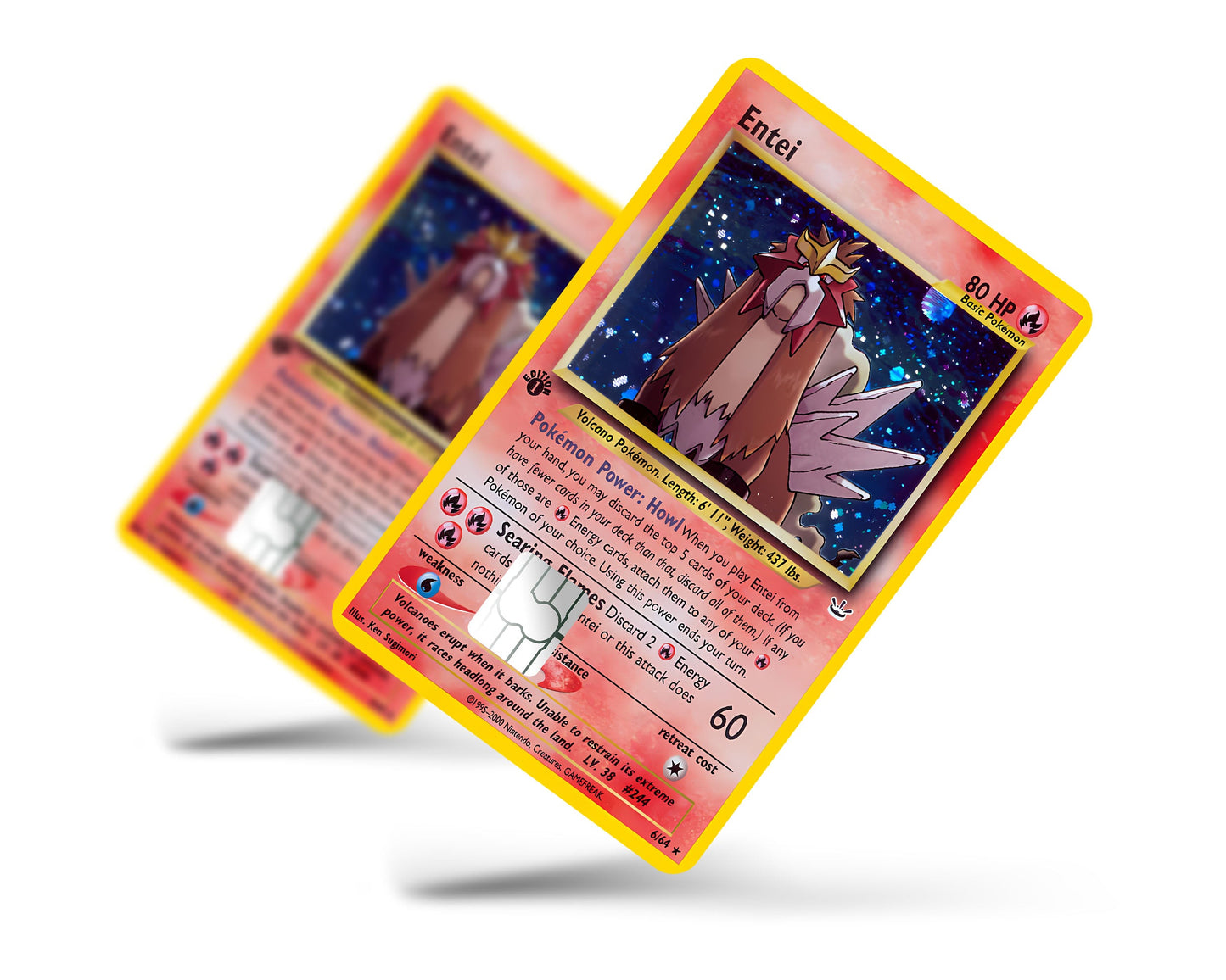 Rare Entei Pokemon Card Credit Card Credit Card Skin Anime Town Creations Rare Entei Pokemon Card Credit Card Credit Card Skin Anime Town Creations