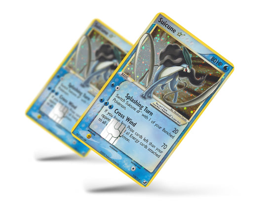 Anime Town Creations Credit Card Rare Suicune Pokemon Card Full Skins - Anime Pokemon Credit Card Skin