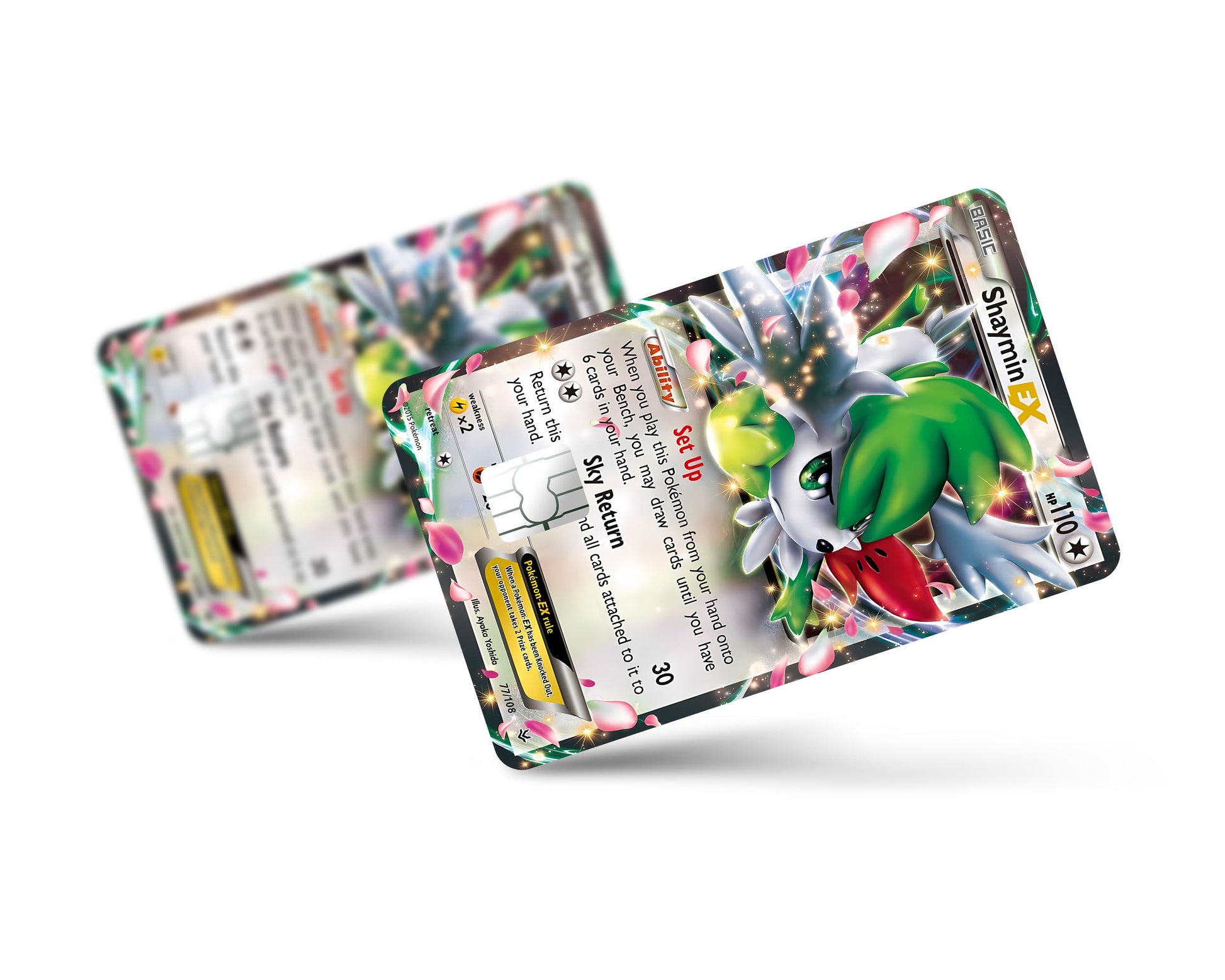 Shaymin Pokemon Card Credit Card Credit Card Skin Anime Town Creations Shaymin Pokemon Card Credit Card Credit Card Skin Anime Town Creations