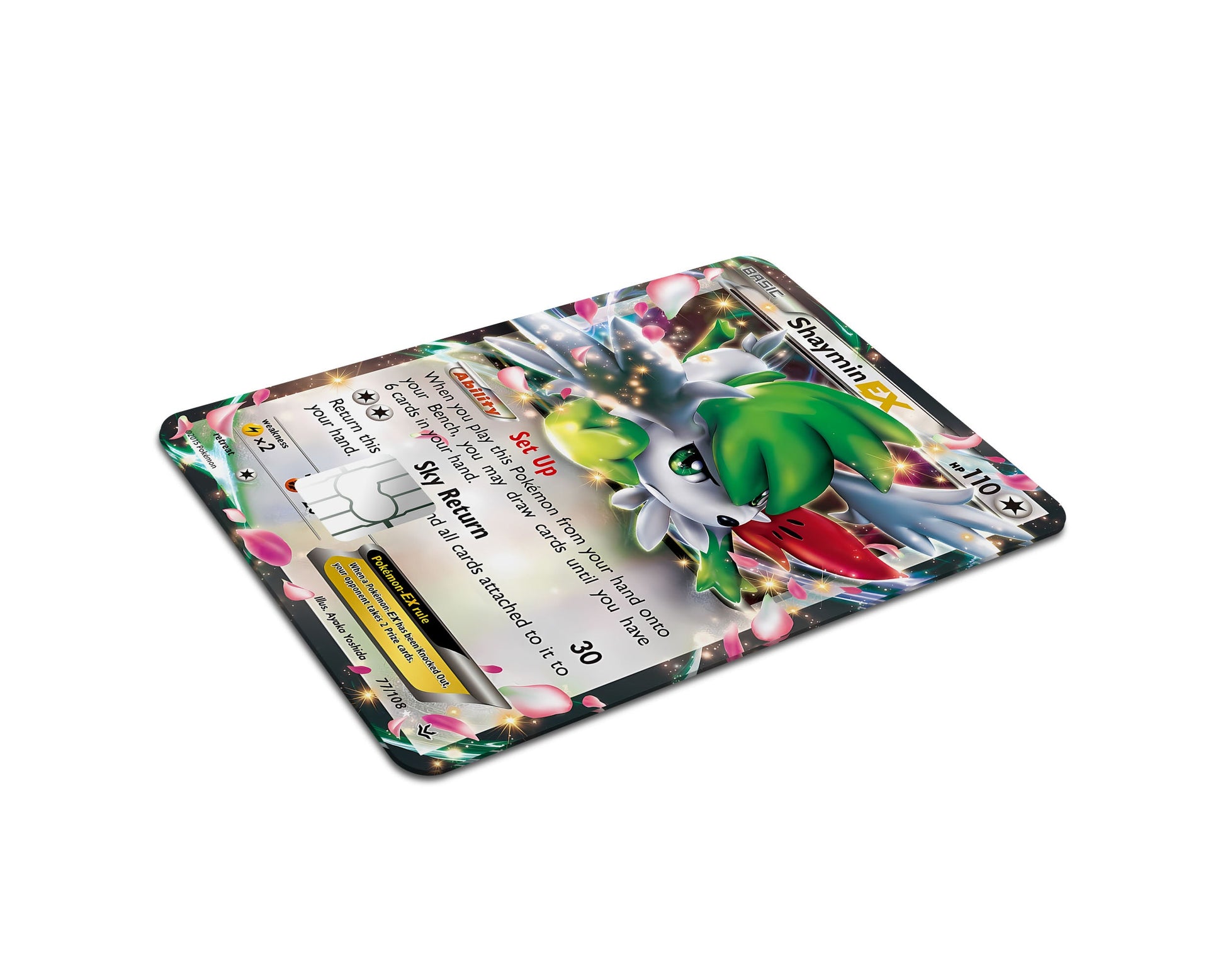Shaymin Pokemon Card Credit Card Credit Card Skin Anime Town Creations Shaymin Pokemon Card Credit Card Credit Card Skin Anime Town Creations