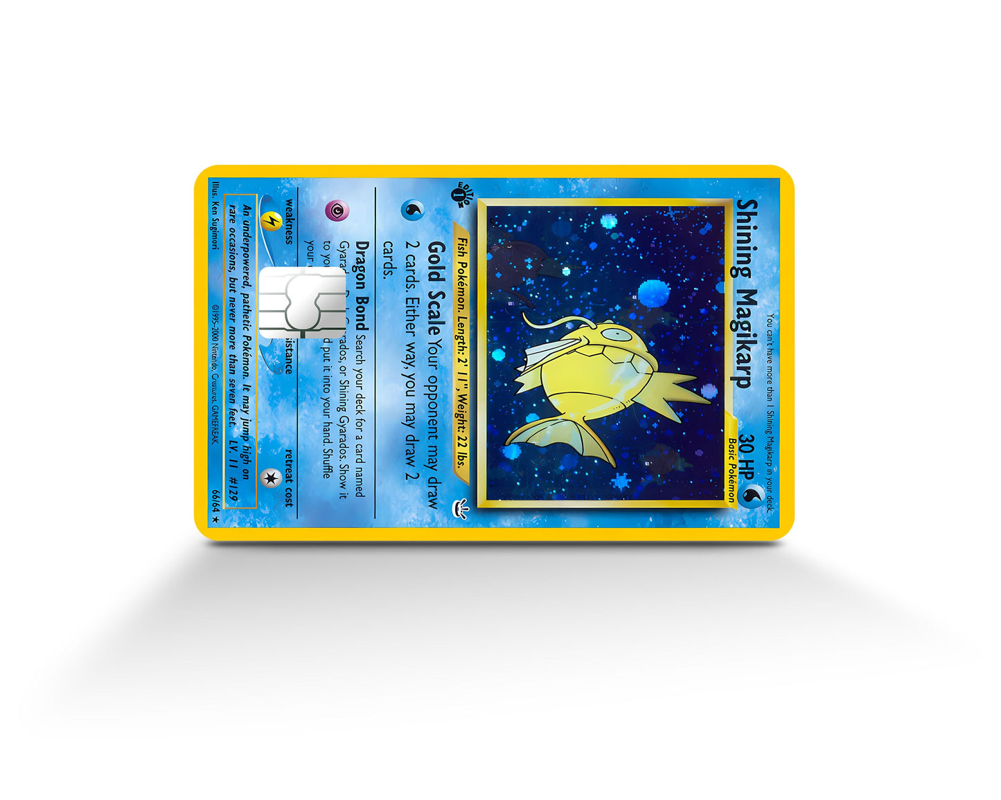Anime Town Creations Credit Card Shining Magikarp Pokemon Card Full Skins - Anime Pokemon Credit Card Skin