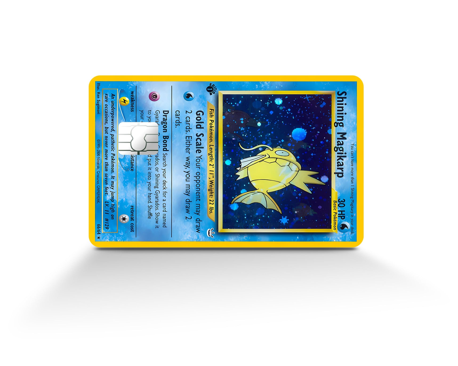Anime Town Creations Credit Card Shining Magikarp Pokemon Card Full Skins - Anime Pokemon Credit Card Skin