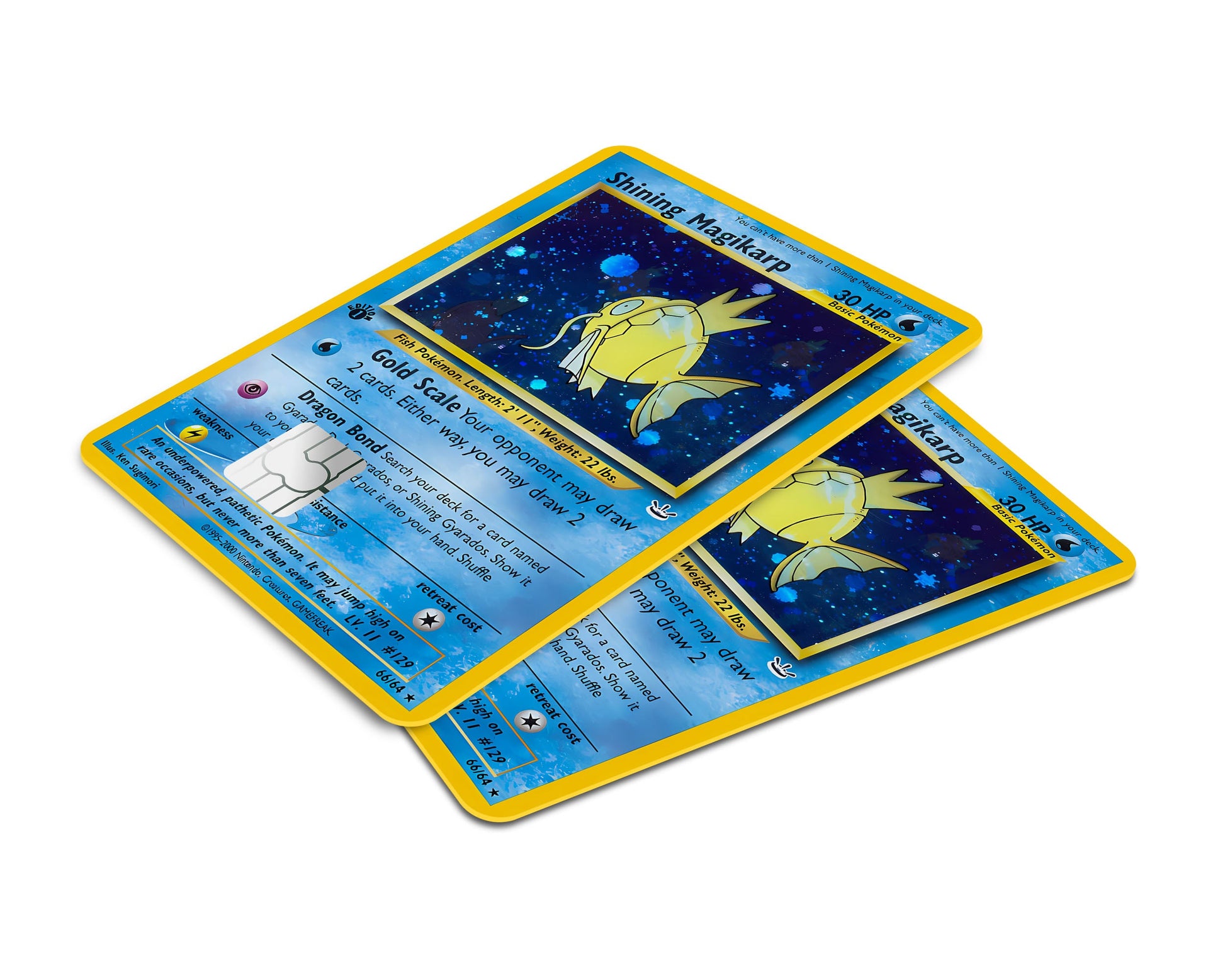Anime Town Creations Credit Card Shining Magikarp Pokemon Card Window Skins - Anime Pokemon Credit Card Skin