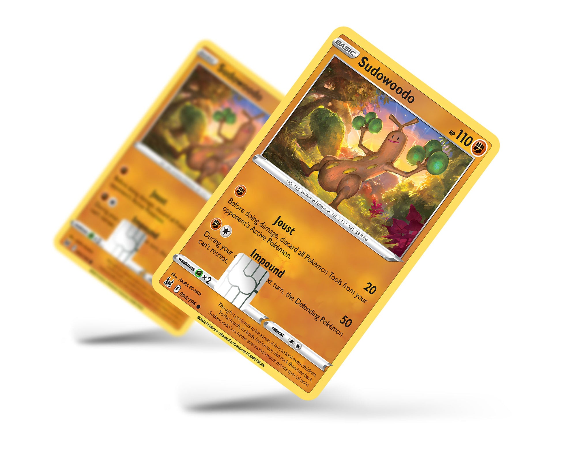 sudowoodo pokemon card Sudowoodo Pokemon Card Credit Card Skin