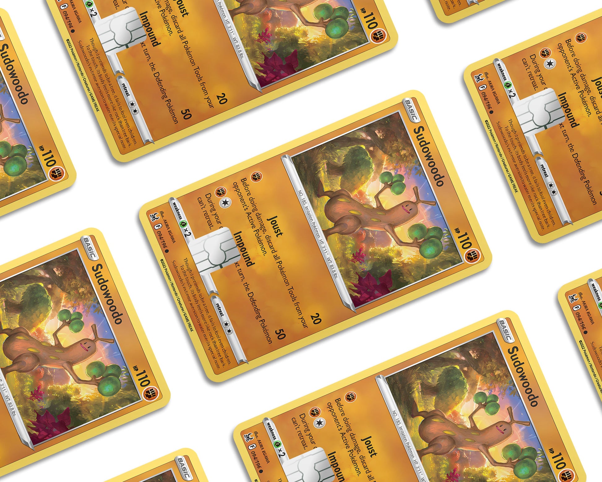 pokemon sudowoodo card Sudowoodo Pokemon Card Credit Card Credit Card Skin – Anime Town Creations